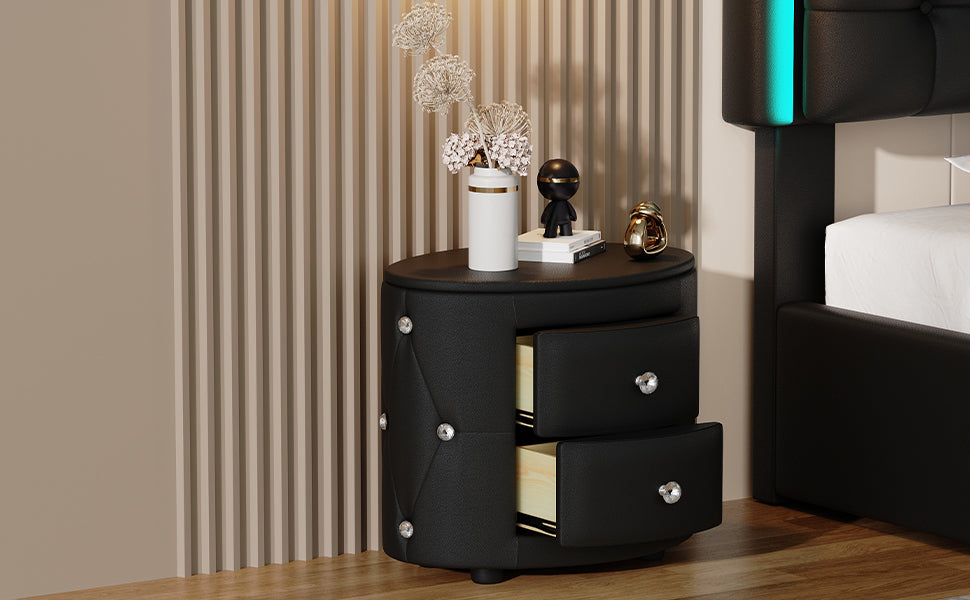 Luz Modern Elegant PU Nightstand