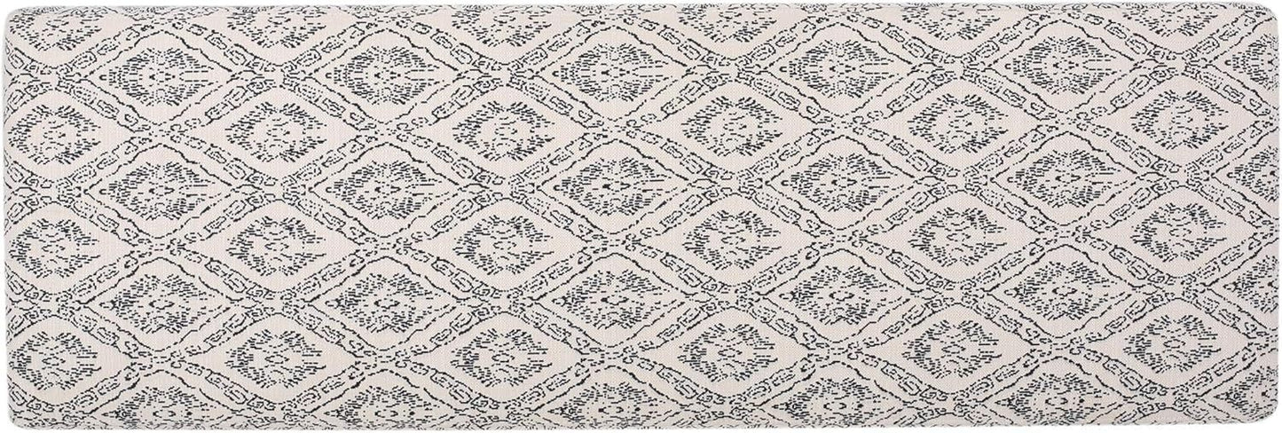 Kingsly Modern Boho Fabric Bench