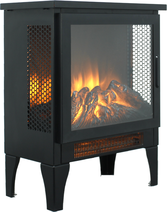 Mission Contemporary Electric Fireplace Stove Heater