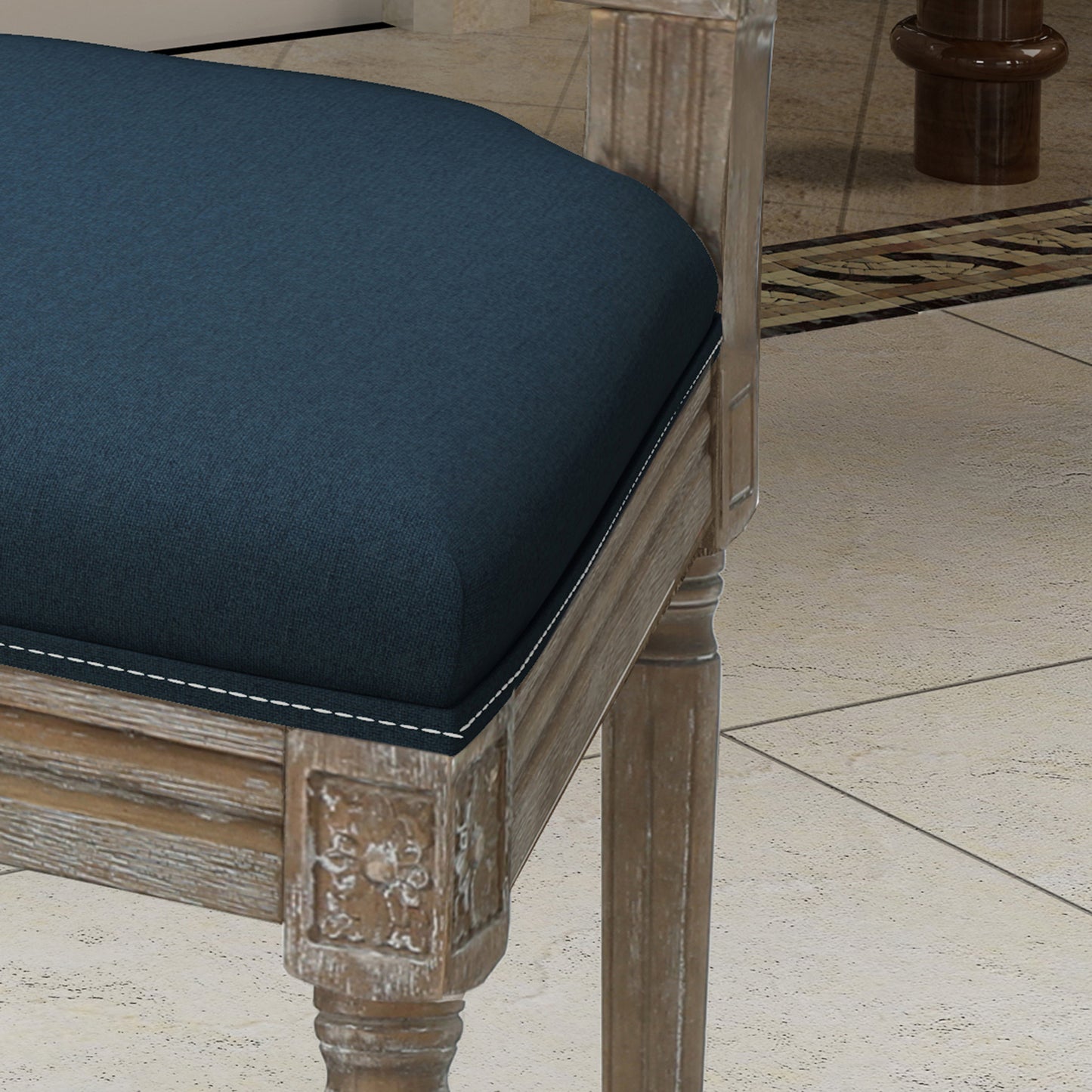 Lazzareschi Traditional High Fabric Dining Chair
