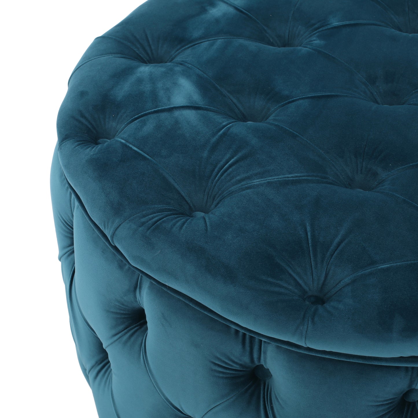 Somerset Contemporary Velvet Ottoman