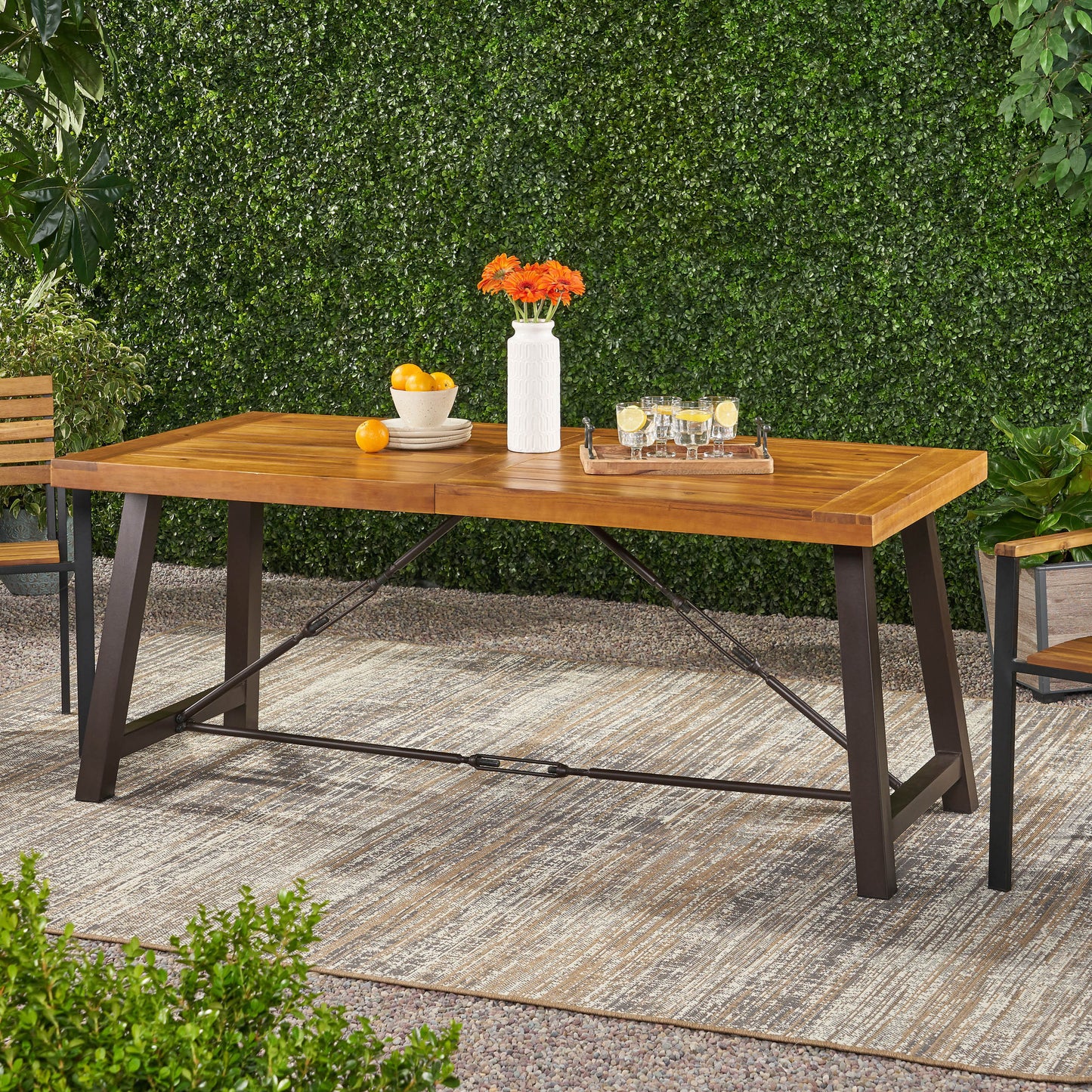 Jiron Craftsman Wood Dining Table