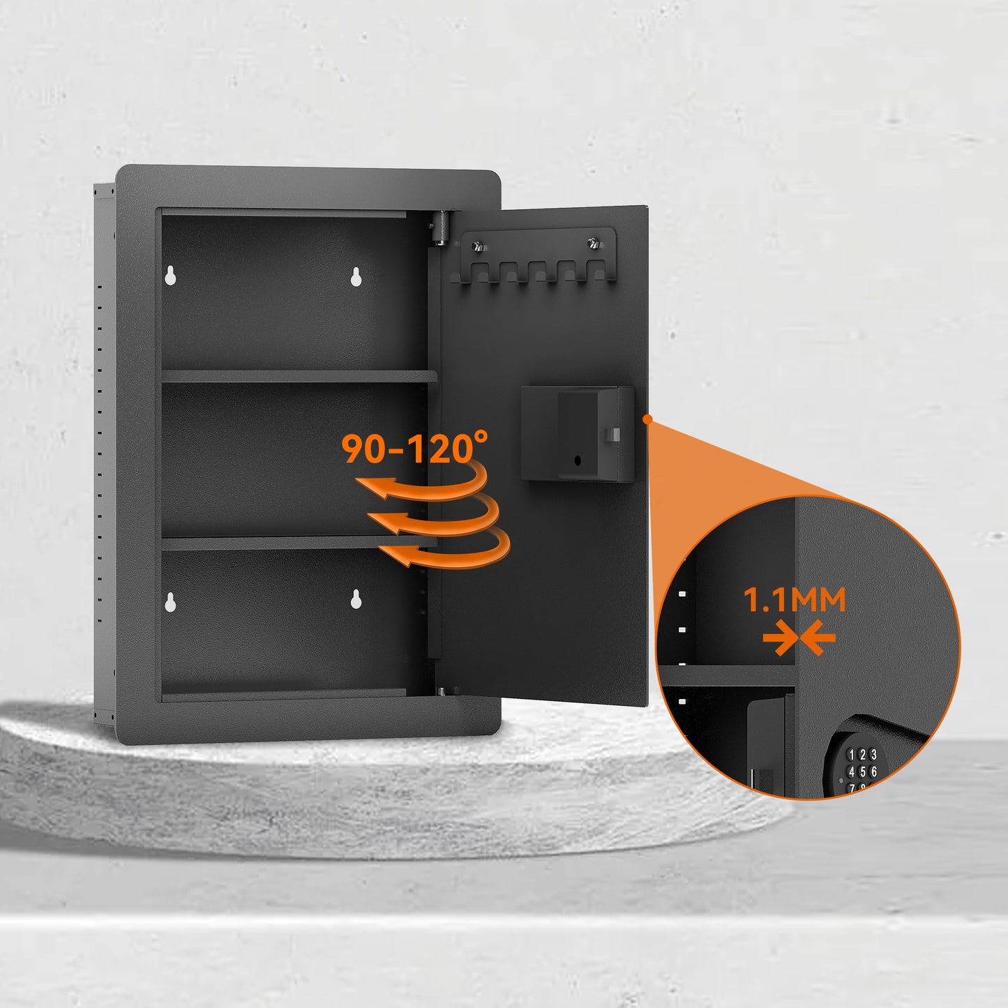 Silverleaf Modern Hidden Wall Safe