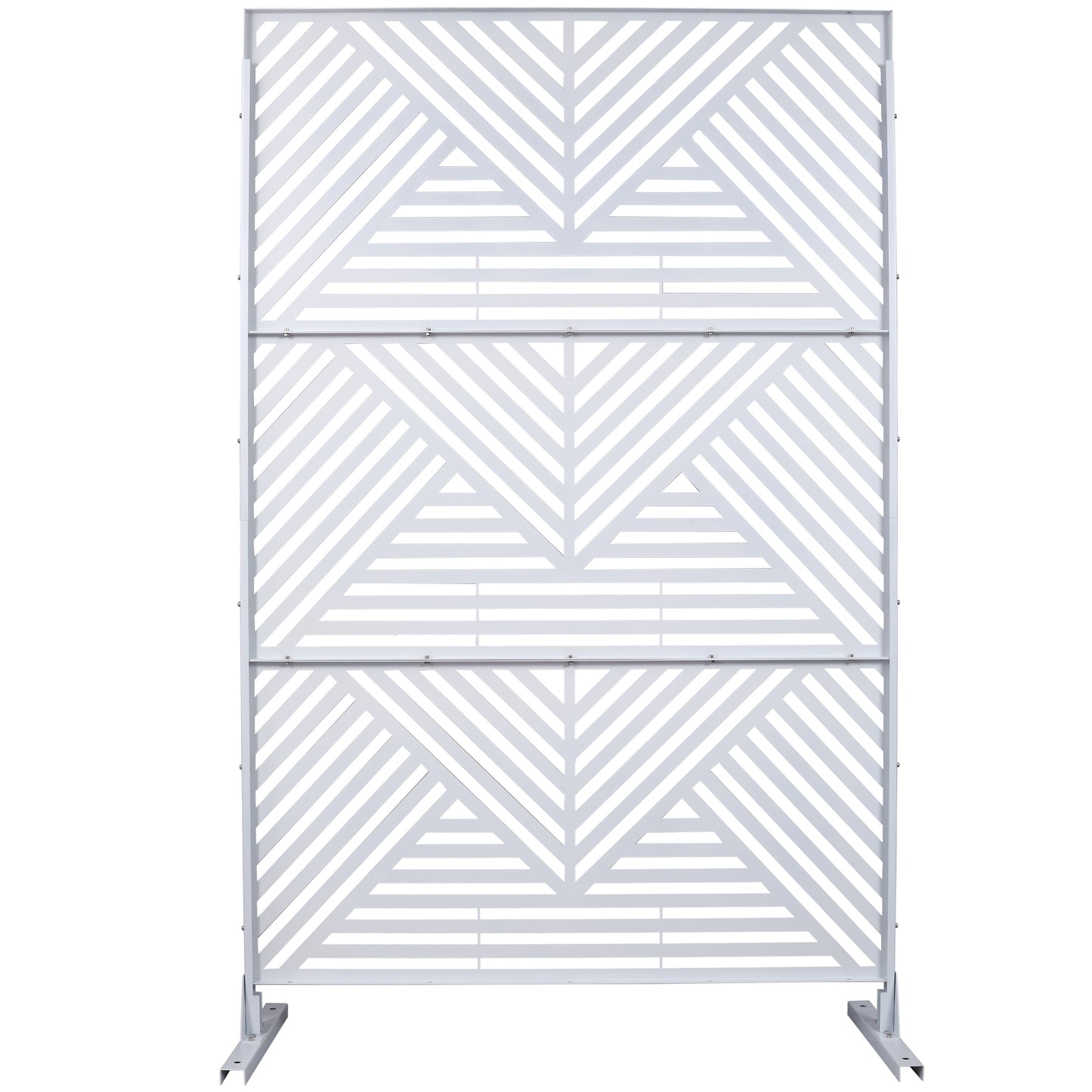 Marcel Industrial Freestanding Metal Privacy Panel