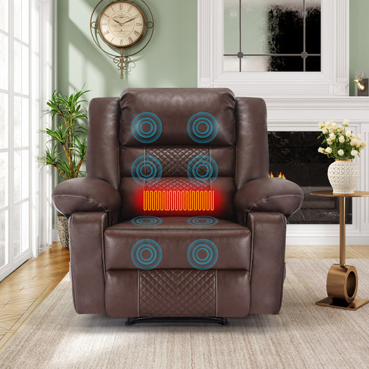 Lula Modern Breathable Leather Massage Recliner
