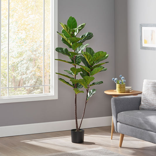 Justo Contemporary Fiddle Leaf Artificial Tree
