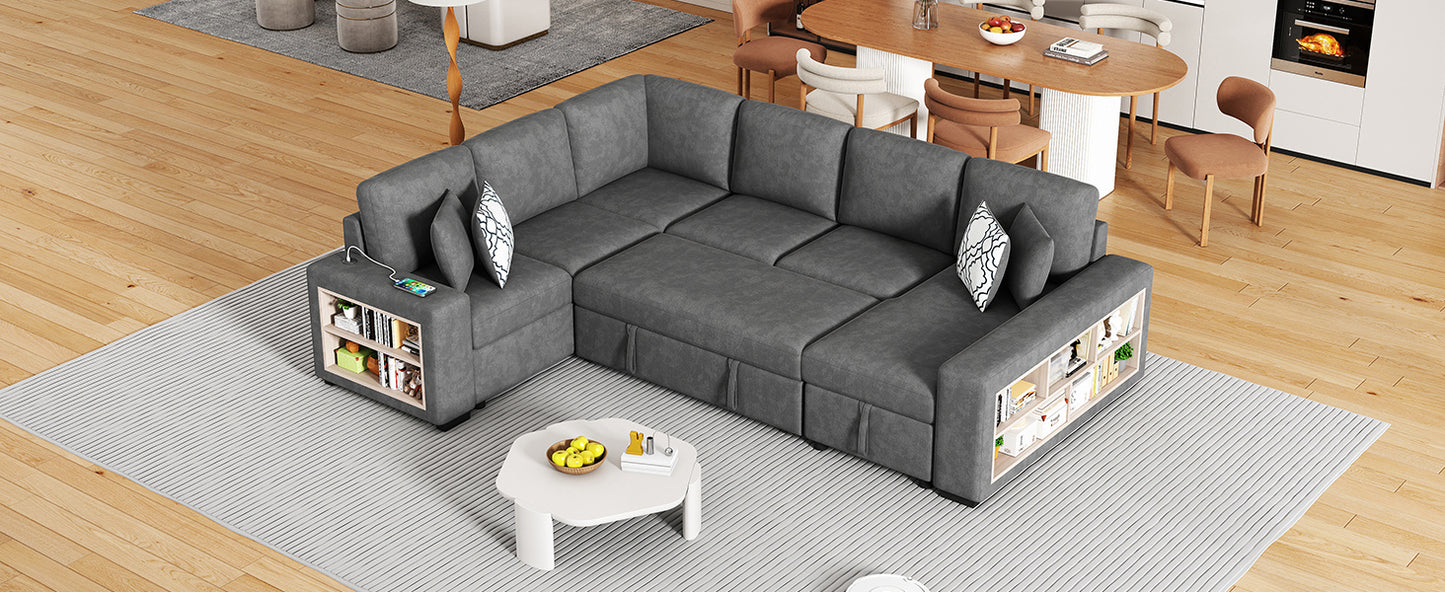Lazzareschi Contemporary Pull-out Storage Sofa