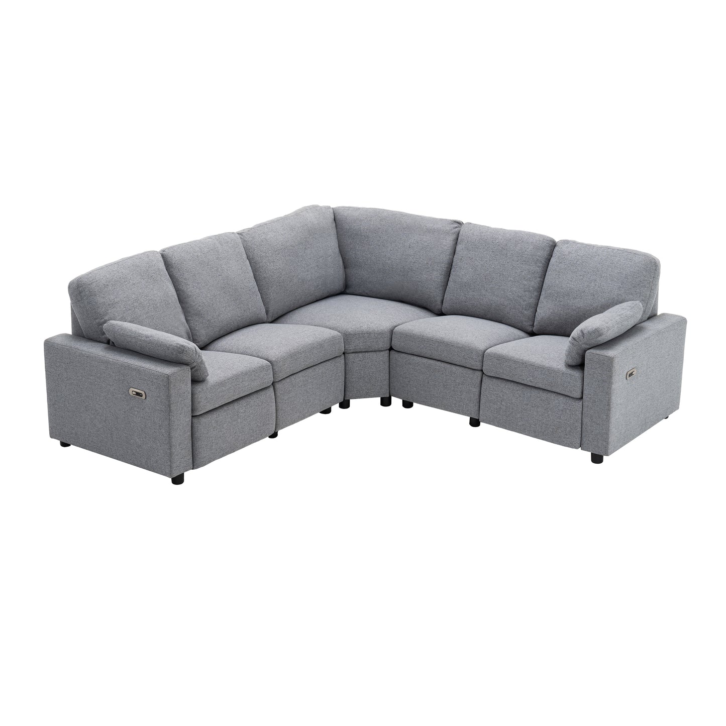 Calista Modern Reclining Theater Sectional