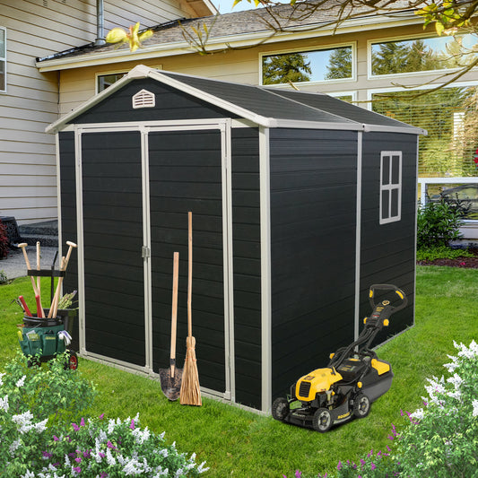 Warmsprings Industrial Resin Outdoor Storage Shed