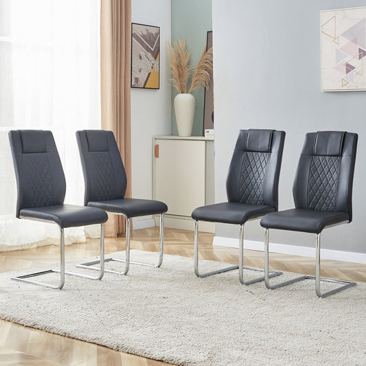Eda Modern Faux Leather Chairs