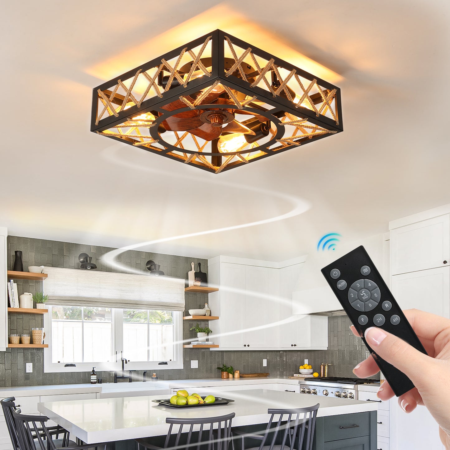 Silverleaf Industrial Caged Lights