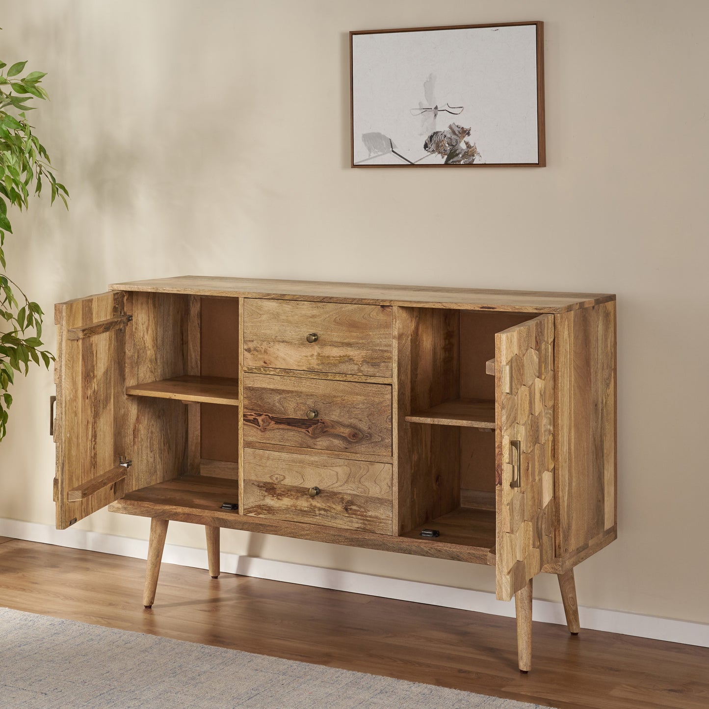Niles Mid-Century Drawer Sideboard