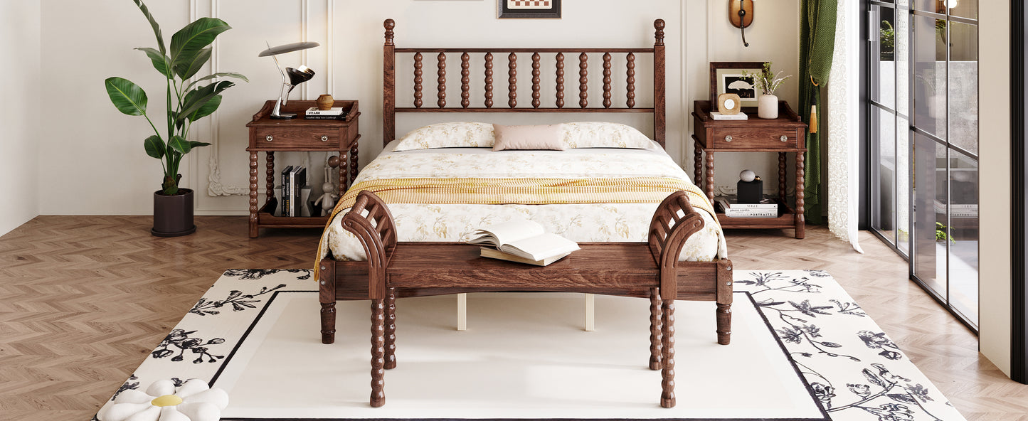 Mission Mid-Century Gourd Shaped Retro Bedroom Set