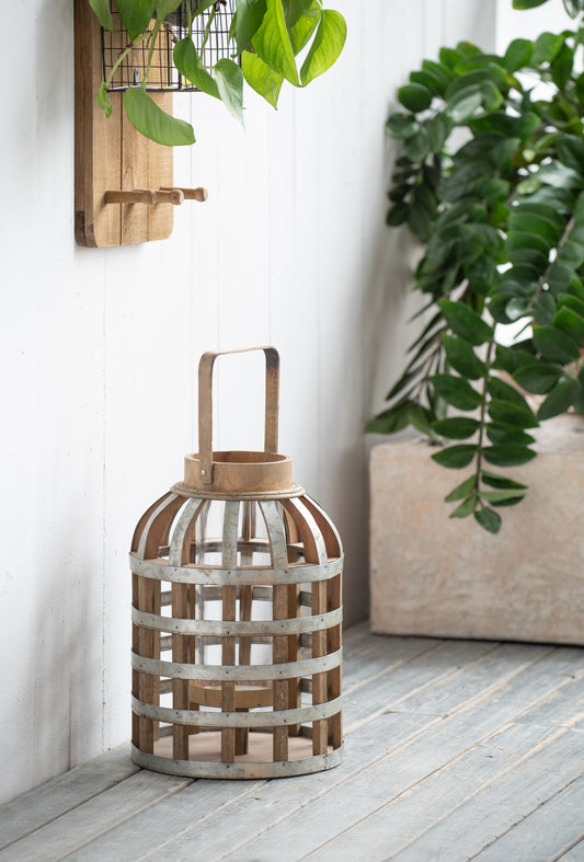 Emery Craftsman Decorative Wooden Lantern