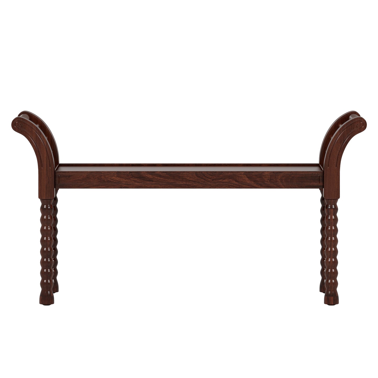 Warmsprings Mid-Century Walnut Retro Bench