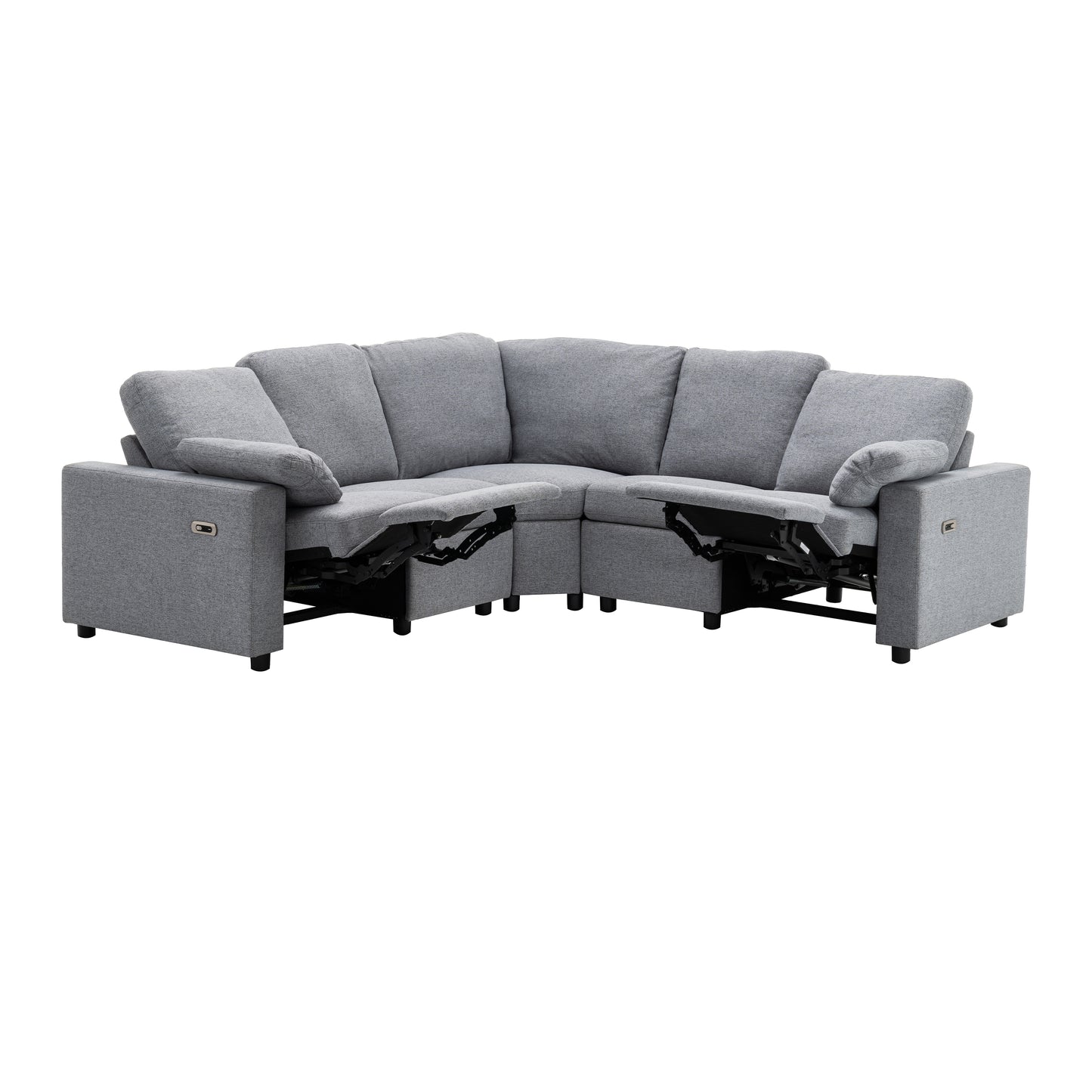 Calista Modern Reclining Theater Sectional