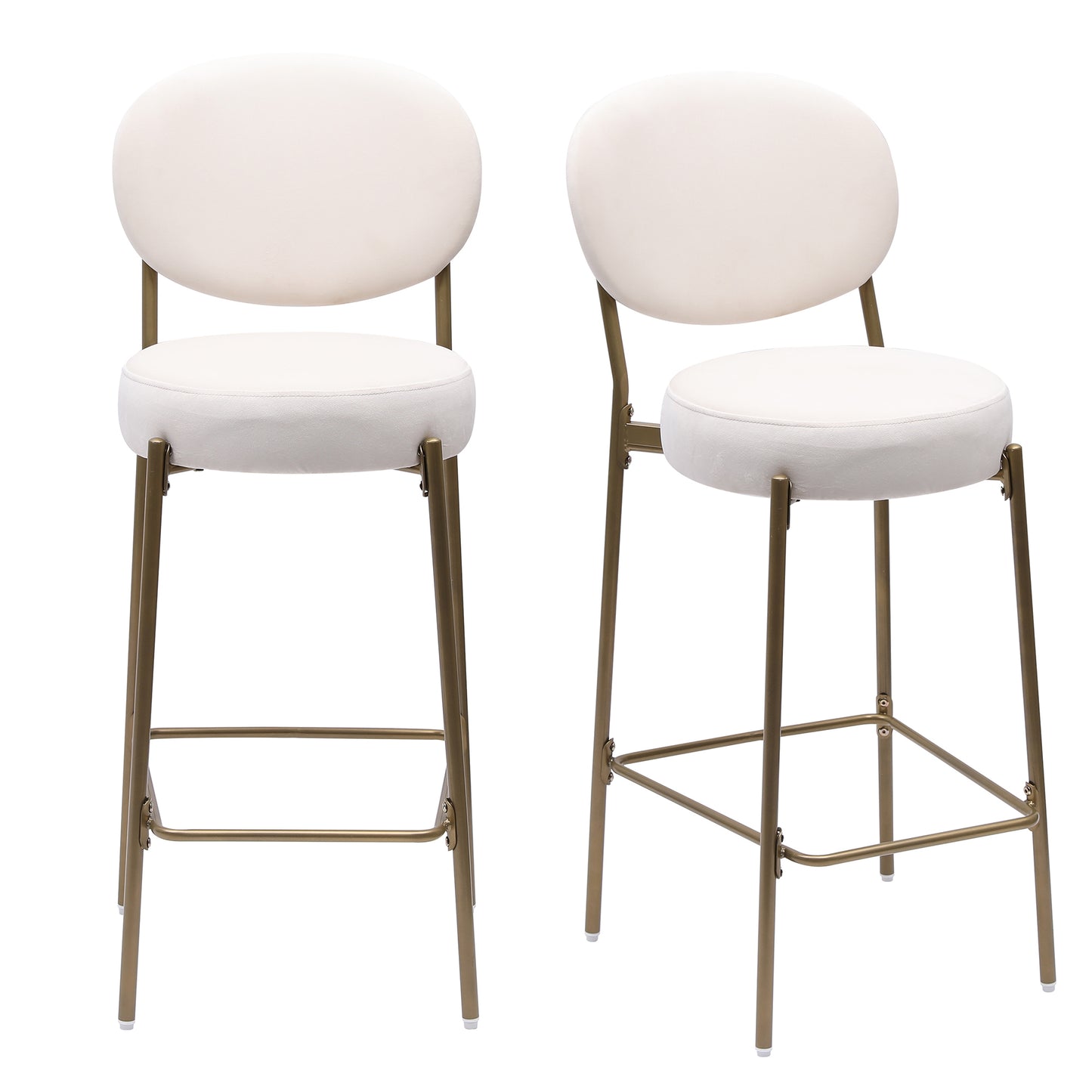 Irvington Modern Upholstered Velvet Stools