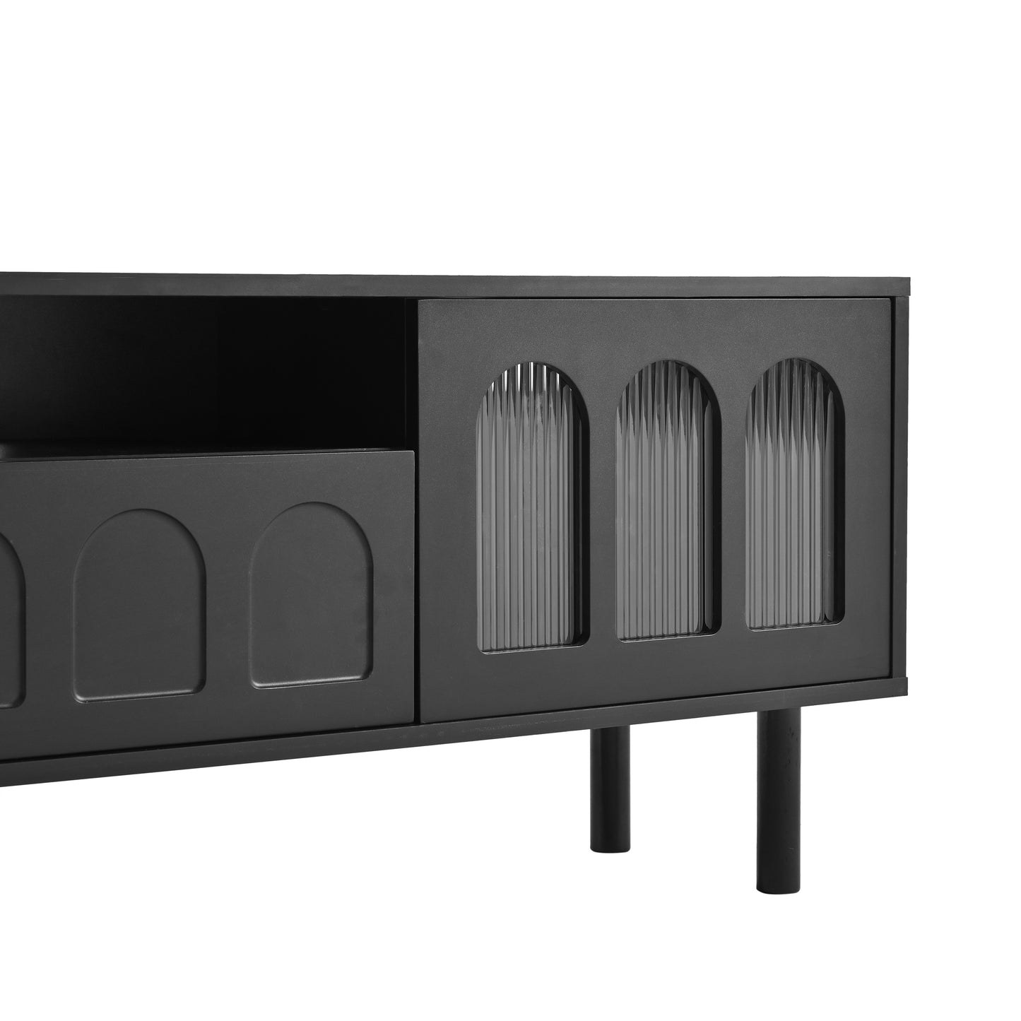 Kingsly Contemporary ON-TREND LED TV Stand