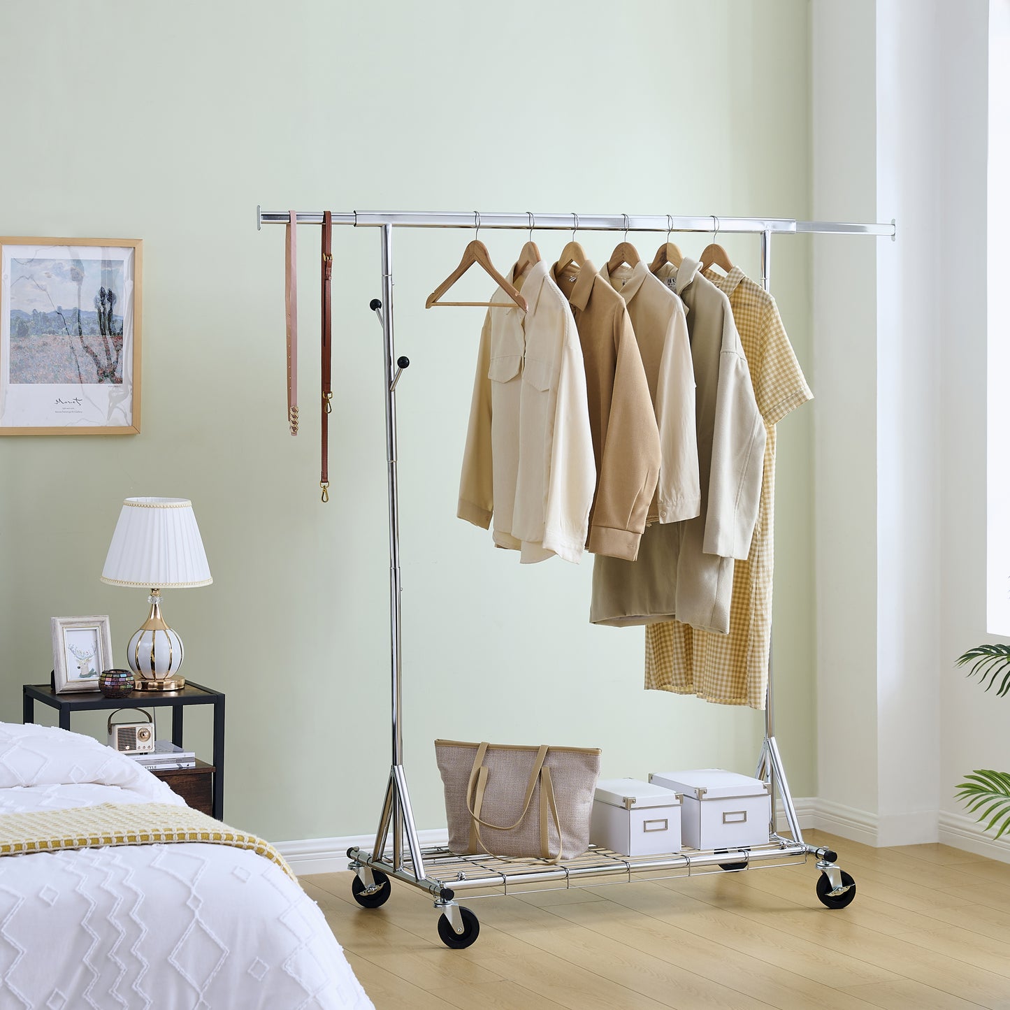 Justo Industrial Heavy Duty Rolling Rack