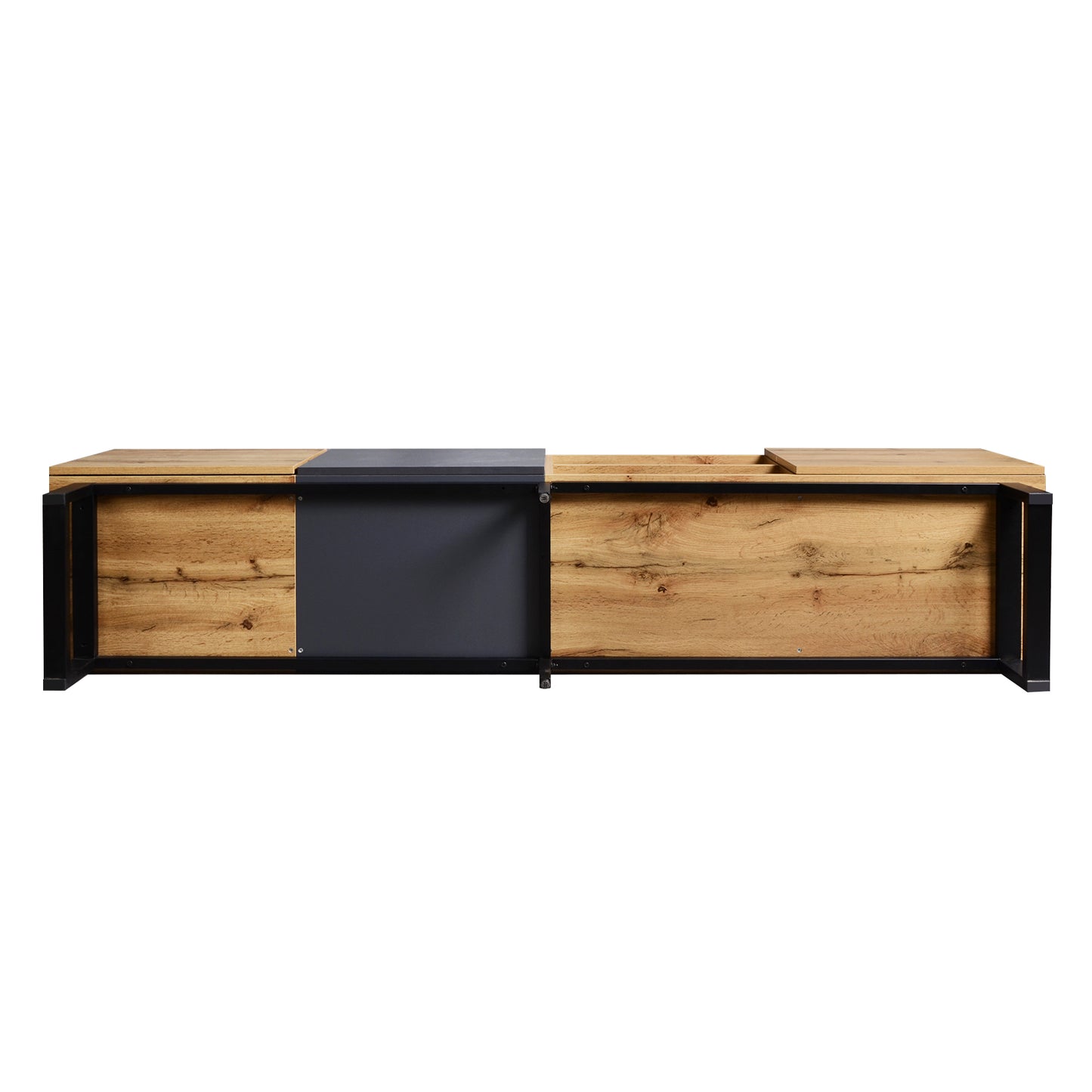 Jiron Modern Open Shelves Media Console