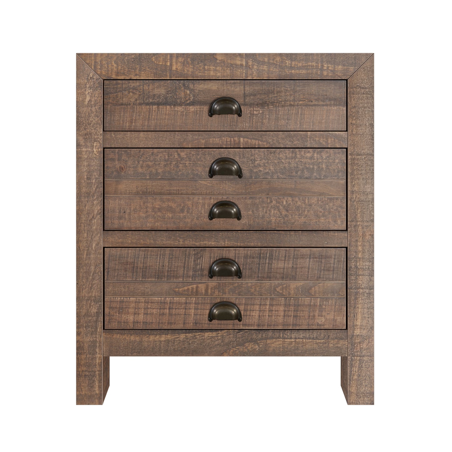 Ghivi Craftsman Rustic Nightstand