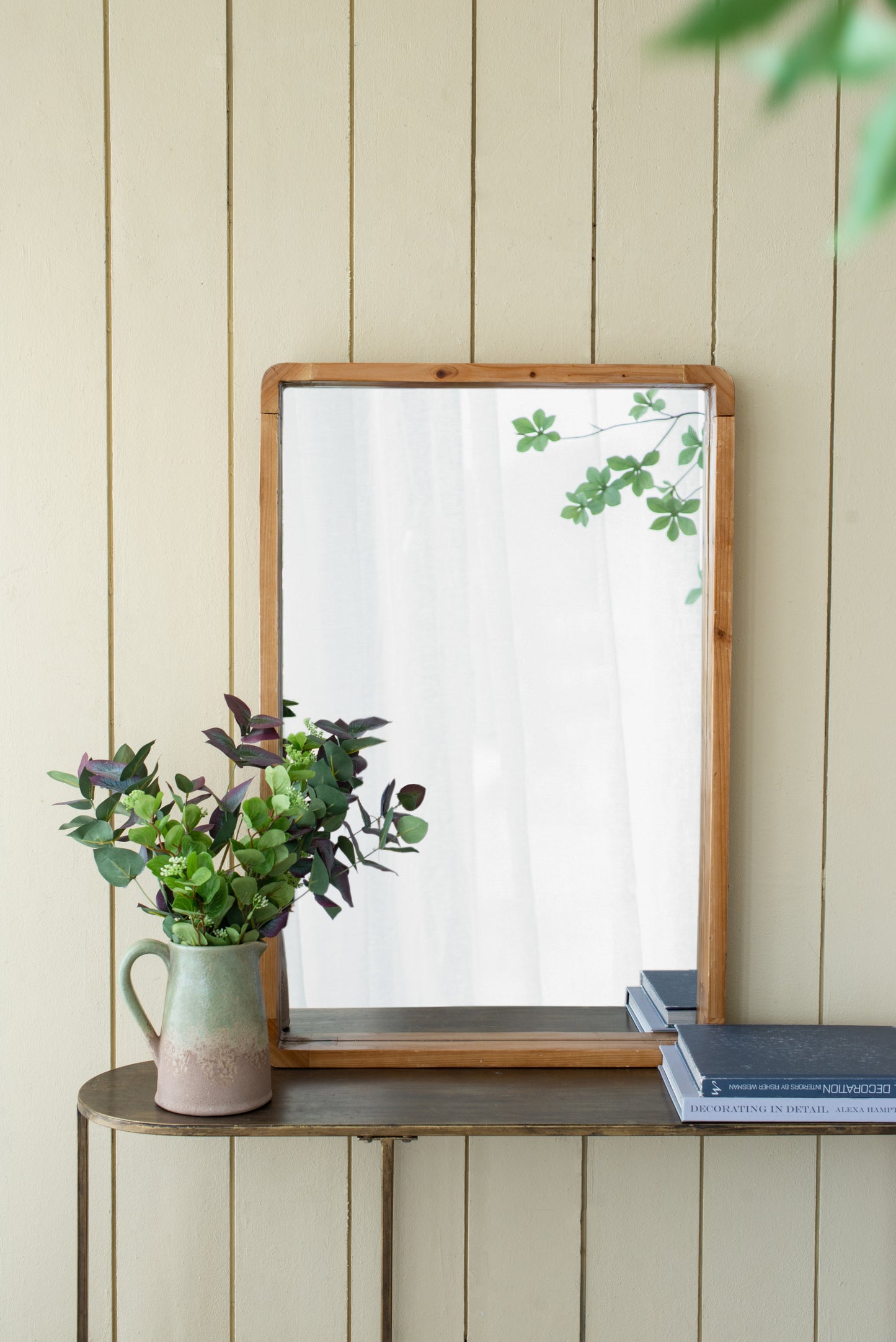 Kingsly Craftsman Farmhouse Wooden Mirror