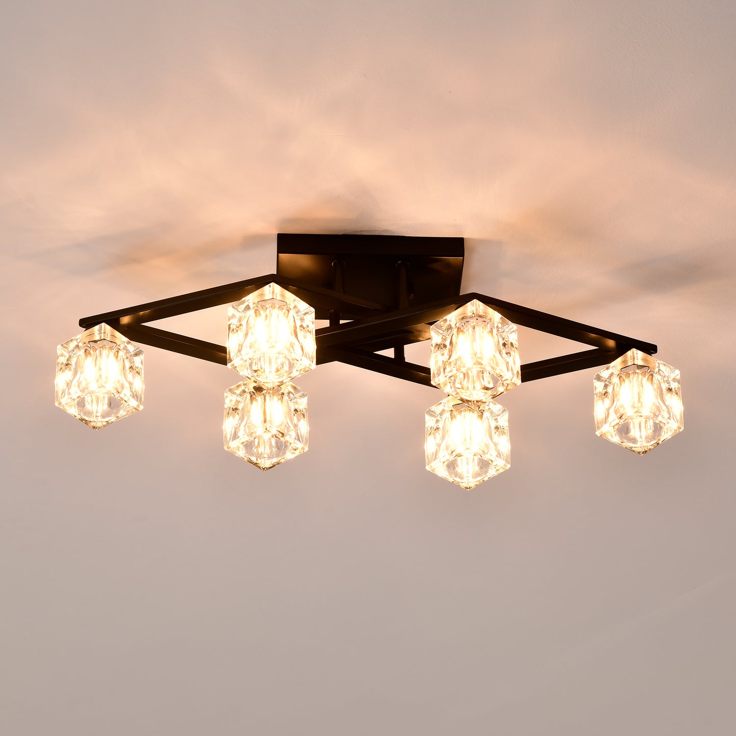 Lazzareschi Modern Light Crystal Ceiling