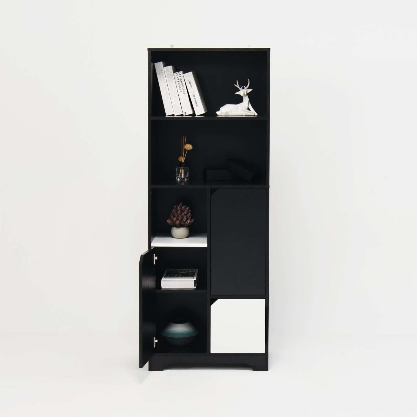 Eda Modern Open Bedroom Storage Cabinet