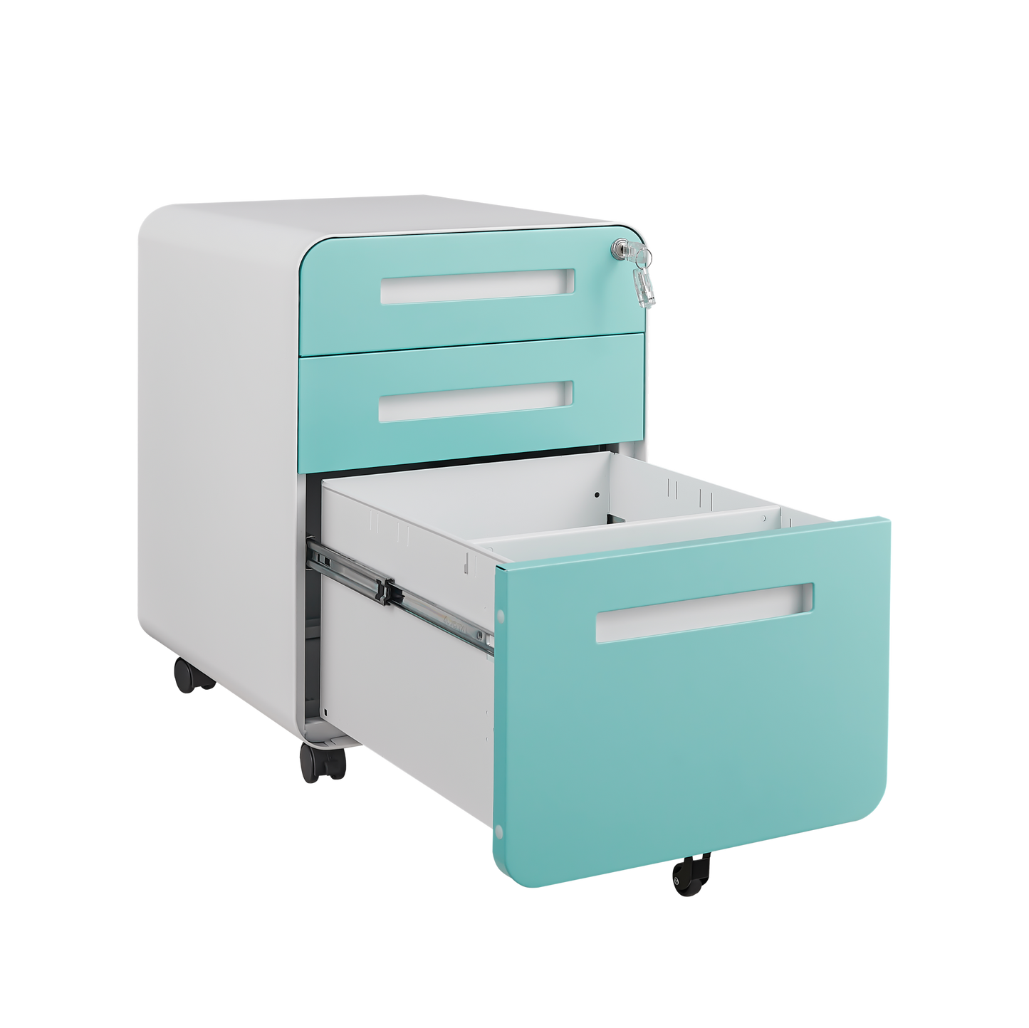 Mission Modern Mobile File Storage Cabinet