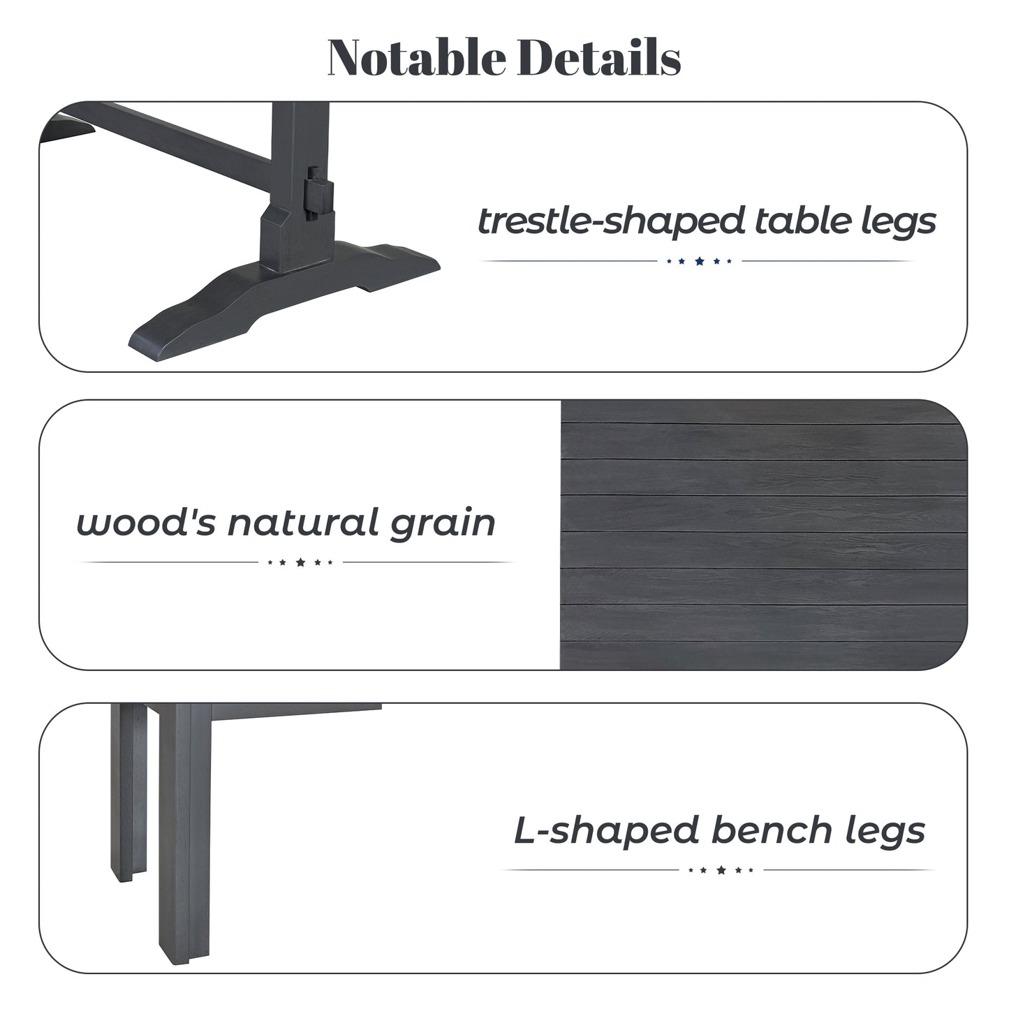 Emery Modern Benches Set