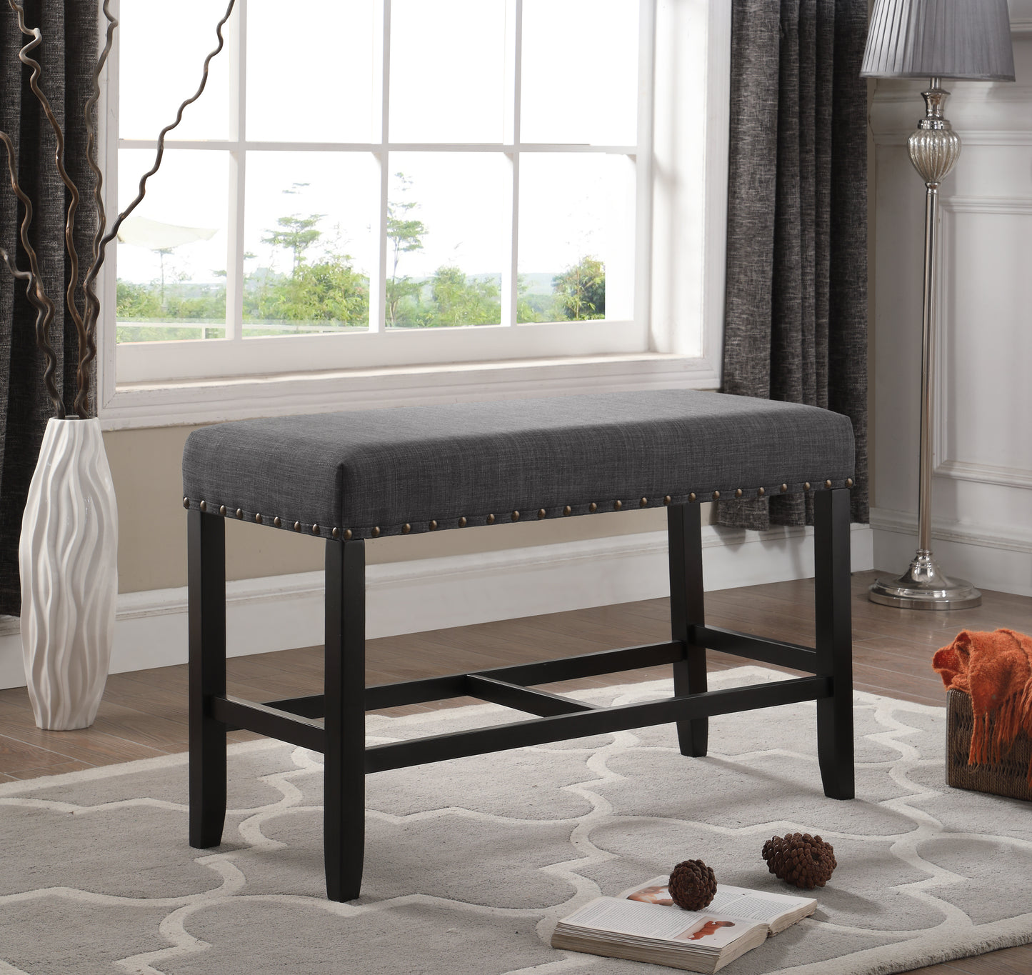 Fremont Traditional Velvet Classic Bench