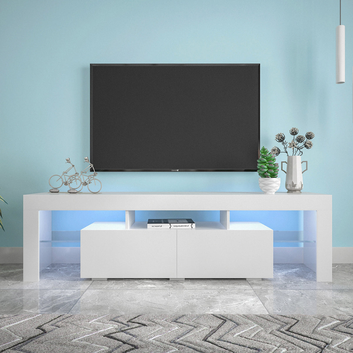 Napa Modern Velvet TV Stand