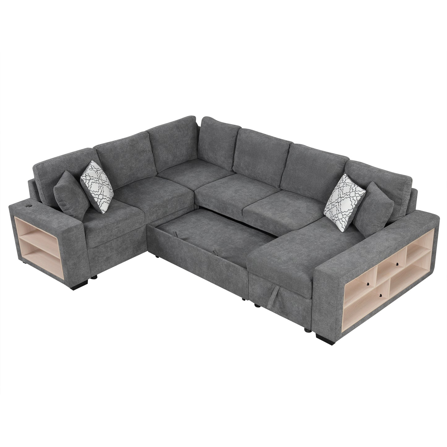 Lazzareschi Contemporary Pull-out Storage Sofa