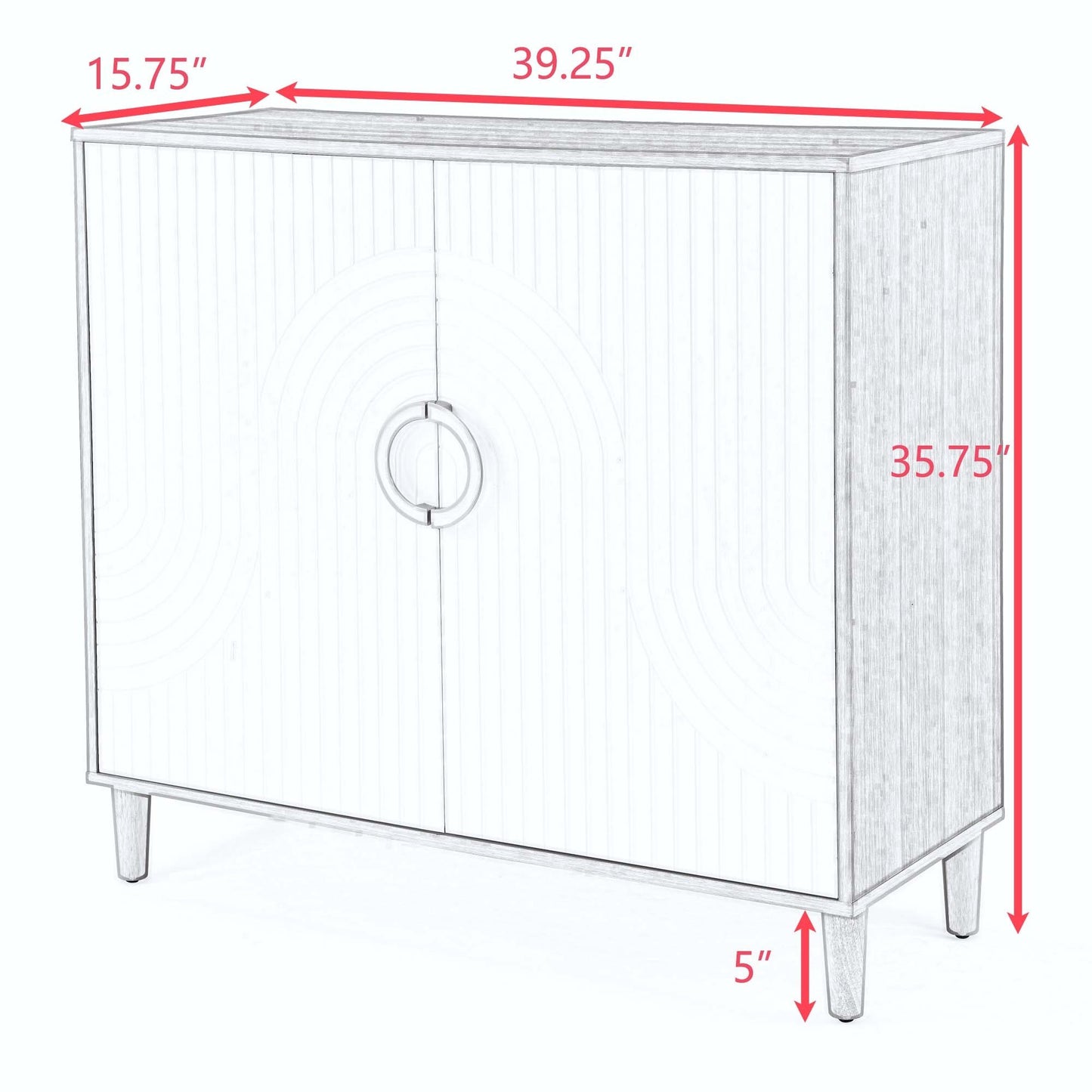 Silverleaf Modern Freestanding Storage Cabinet