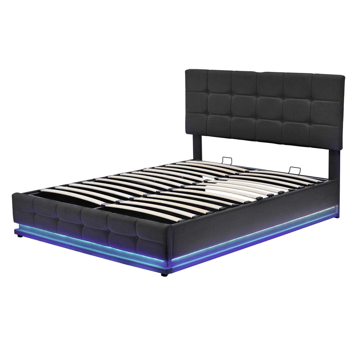 Napa Modern LED Storage Hydraulic Bedroom Set