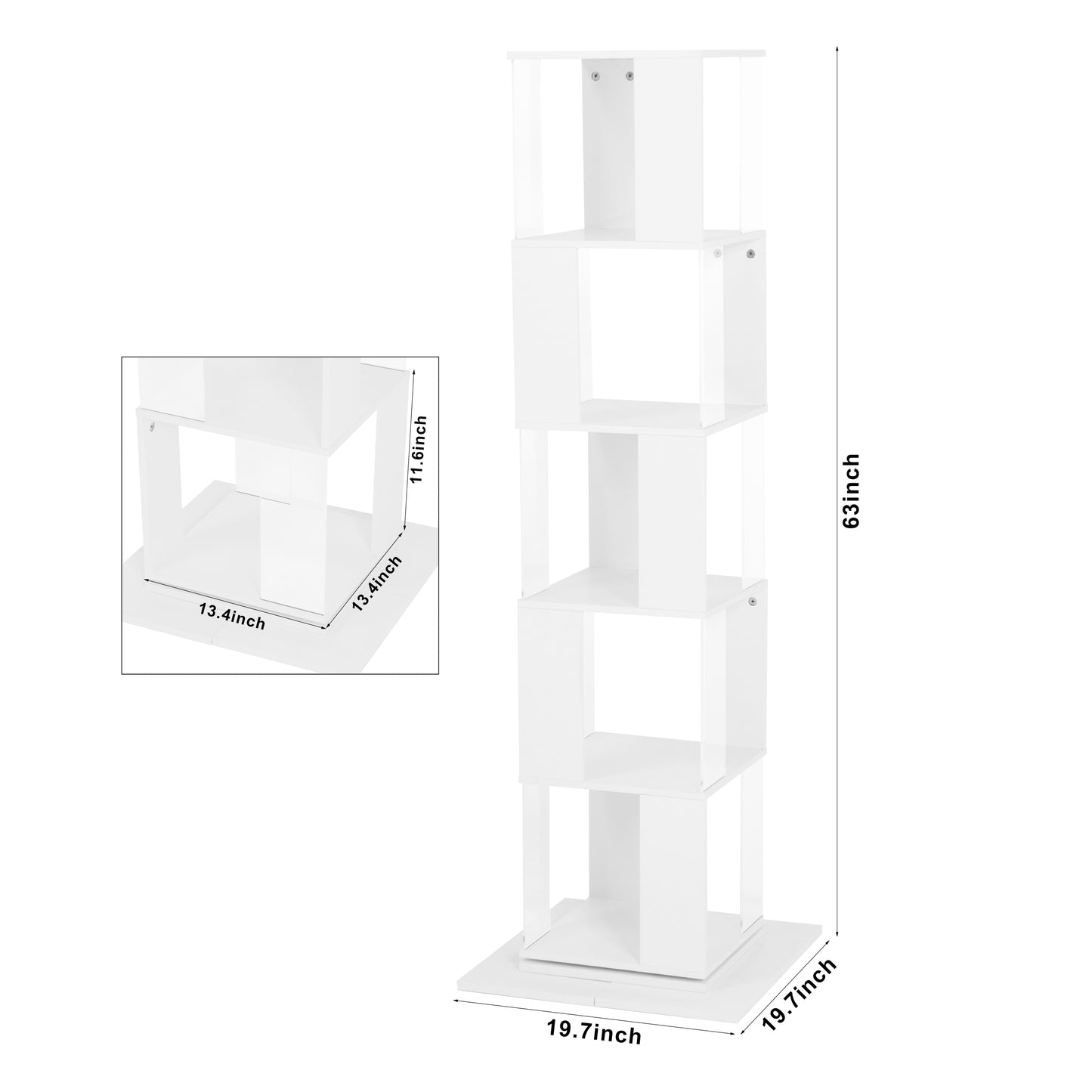 Oakridge Modern Rotating Acrylic Display Rack