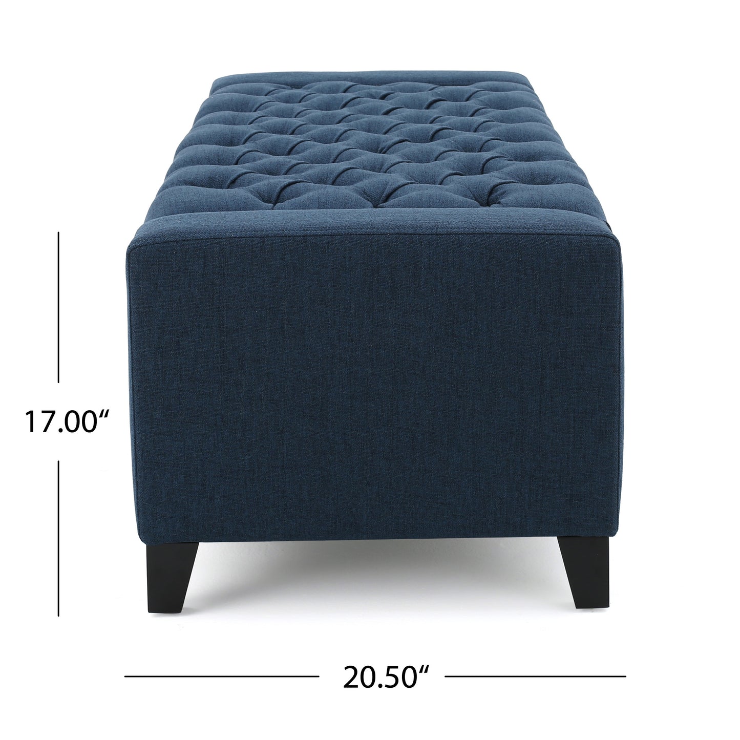 Napa Contemporary Velvet Classic Ottoman