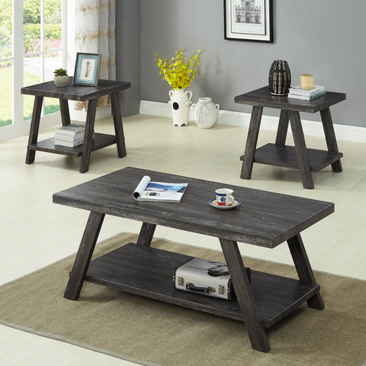 Napa Contemporary Athens Charcoal Shelf Table