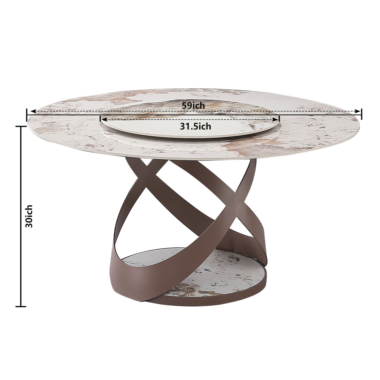 Marcel Modern Verno Dining Table