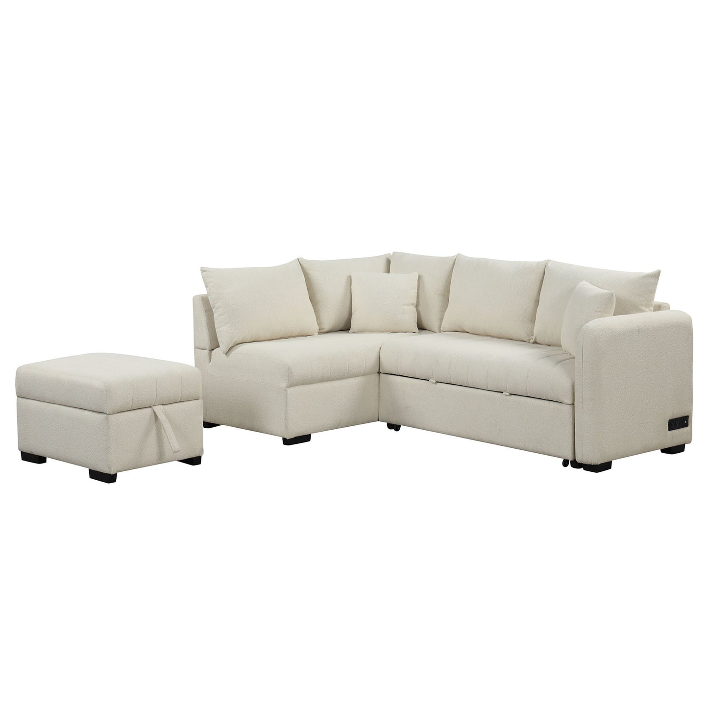 Justo Contemporary Upholstered Sofa Bed