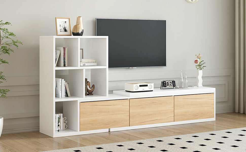 Amity Modern Extendable TV Stand Entertainment Center