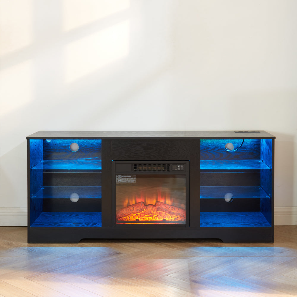 Lula Modern LED Fireplace TV Stand