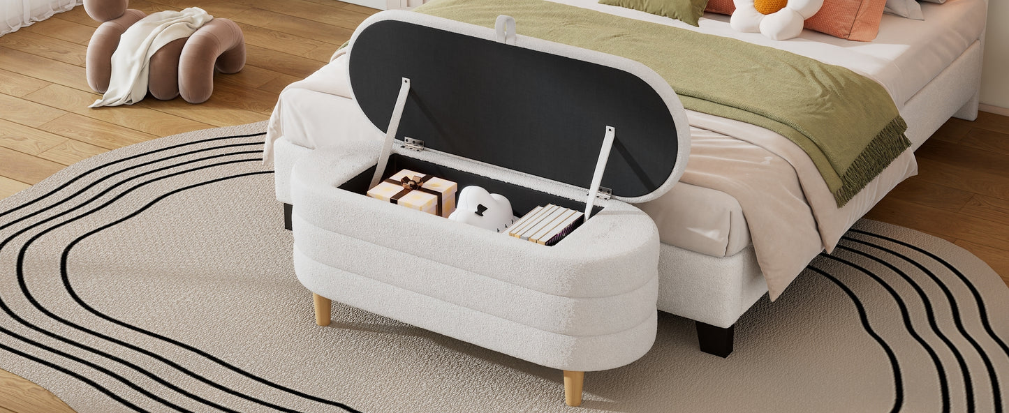 Somerset Contemporary Elegant Storage Ottoman Bench