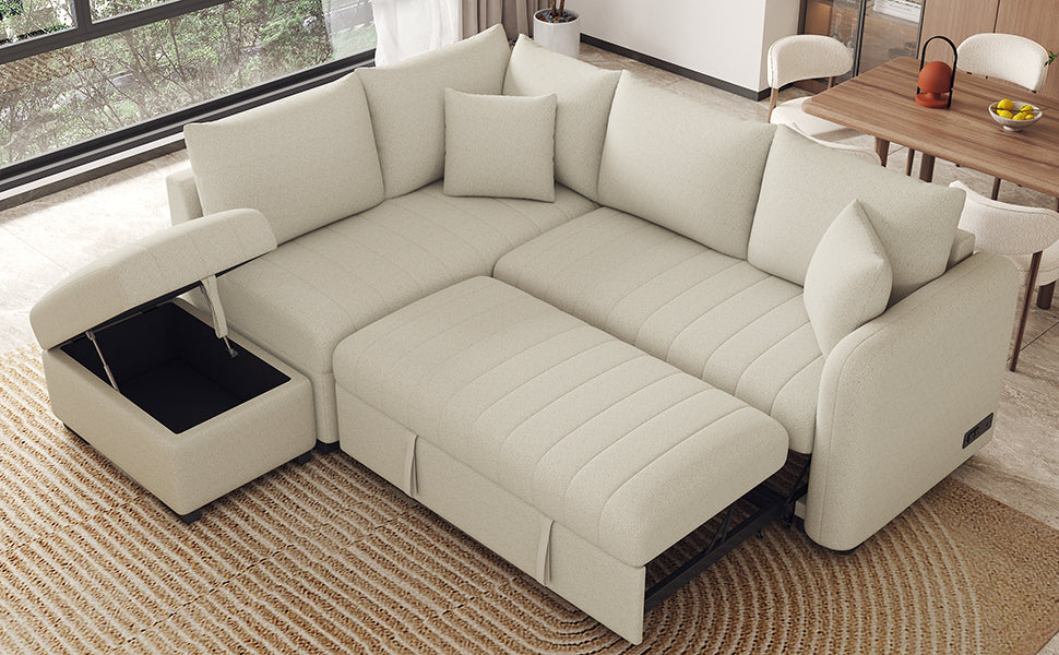 Justo Contemporary Upholstered Sofa Bed