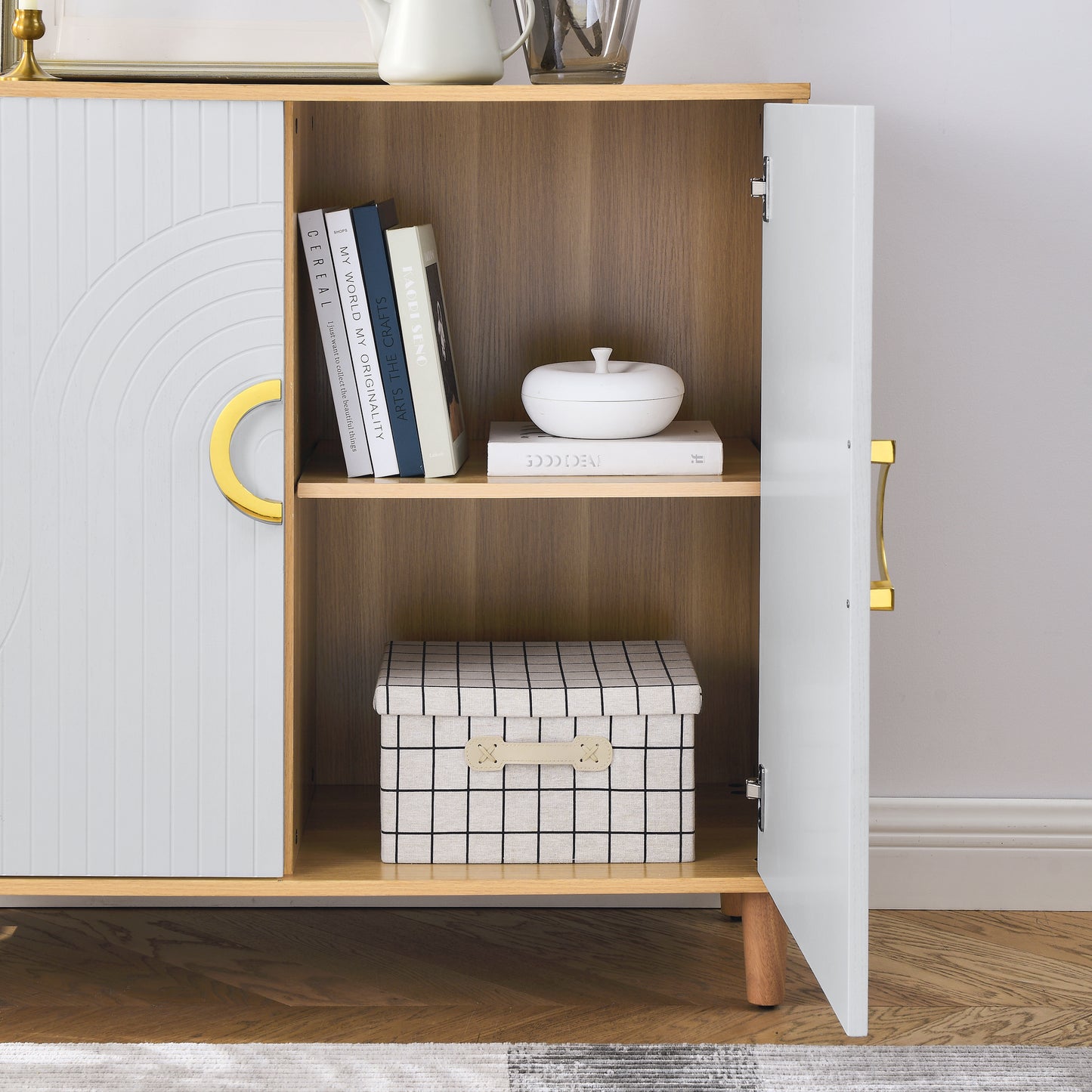 Silverleaf Modern Freestanding Storage Cabinet