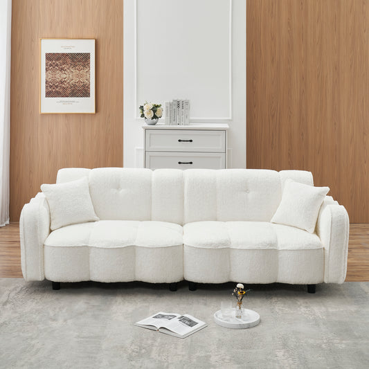 Eda Contemporary Teddy Plush Sofa