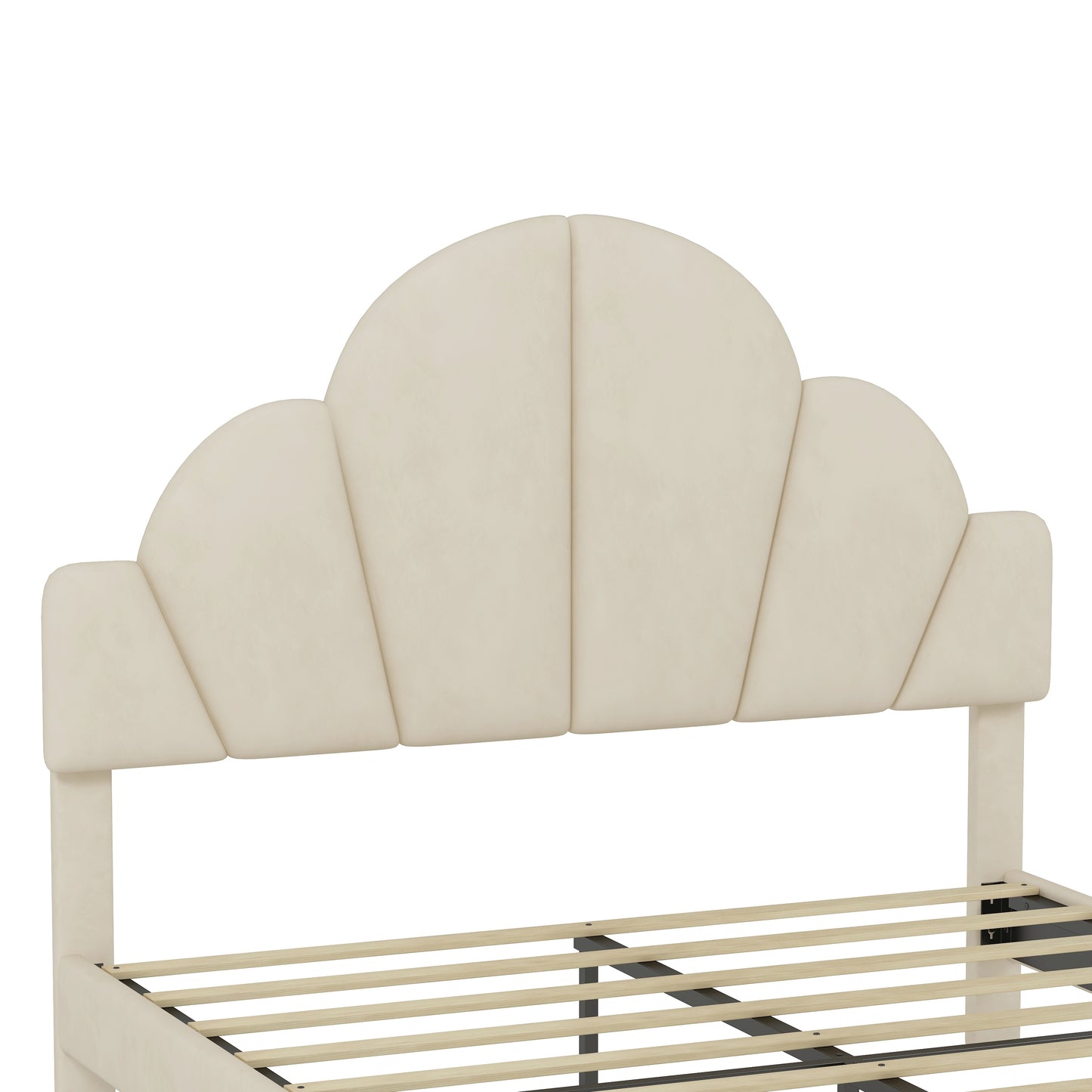 Somerset Modern Velvet Petal Bedroom Set