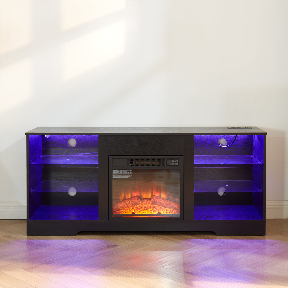 Lula Modern LED Fireplace TV Stand