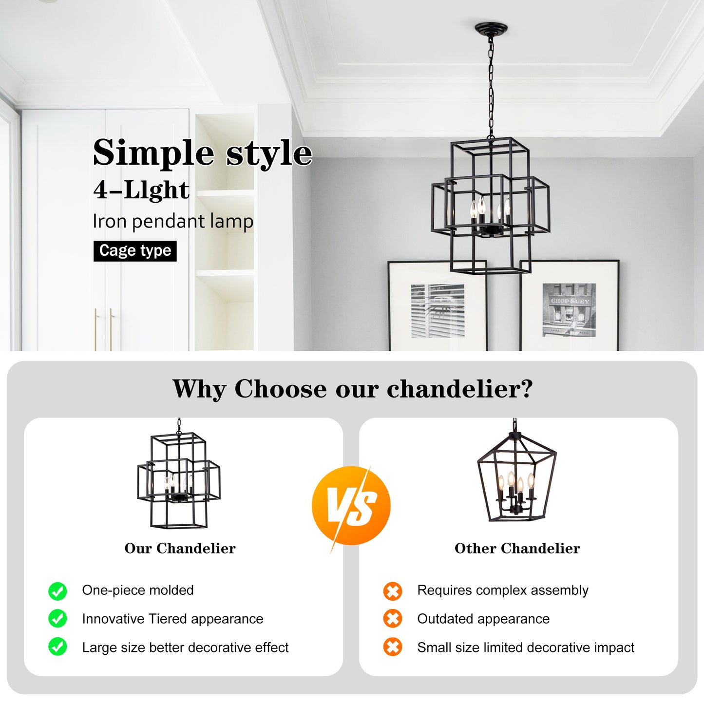 Marites Industrial Farmhouse Lantern Pendant