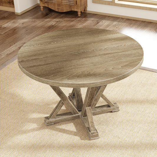 Napa Craftsman Farmhouse Round Dining Table